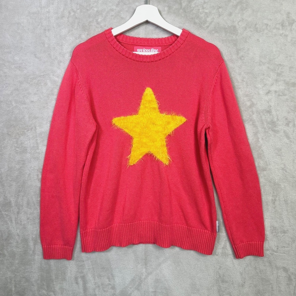 Welovefine Steven Universe Fuzzy Star Sweater sz Medium